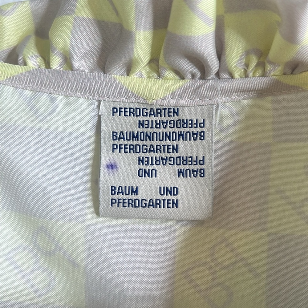 Baum und Pferdgarten Checkered Geometric Logo Midi Dress 38 (US 6) - Picture 5 of 8